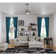 44" Burroughs 5 - Blade Standard Ceiling Fan with Remote Control and Light Kit Included