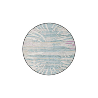Machine Washable Gray Area Rug