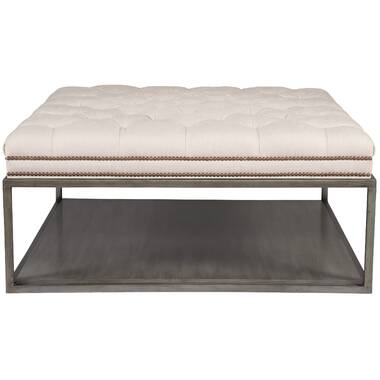 Barclay Butera Barclay Butera Upholstery LL5450-25AA Sheffield Square  Cocktail Ottoman with Nailheads, Jacksonville Furniture Mart