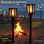 Torche solaire FoxFlame, torches solaires Tiki, effet de feu breveté - paquet de 4-120295279