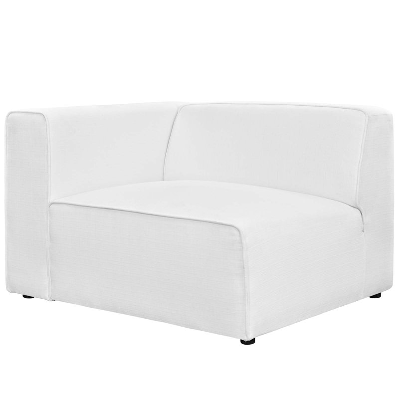Ensemble de canapé modulaire en tissu 7 pièces Mingle par Modway, Polyester blanc