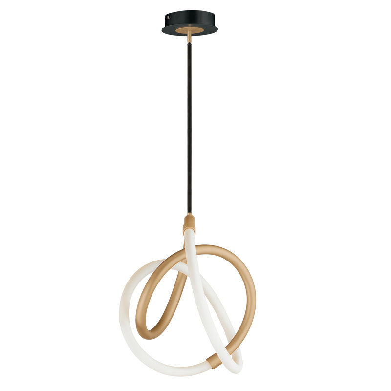 Lew 1 - Light Black/Gold LED Unique/Statement Pendant