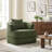 Oversized Upholstered Convertible Accent Barrel Chair-1364856246