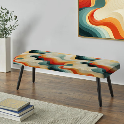 Subdued Elegance I - Banc rembourré abstrait noir
