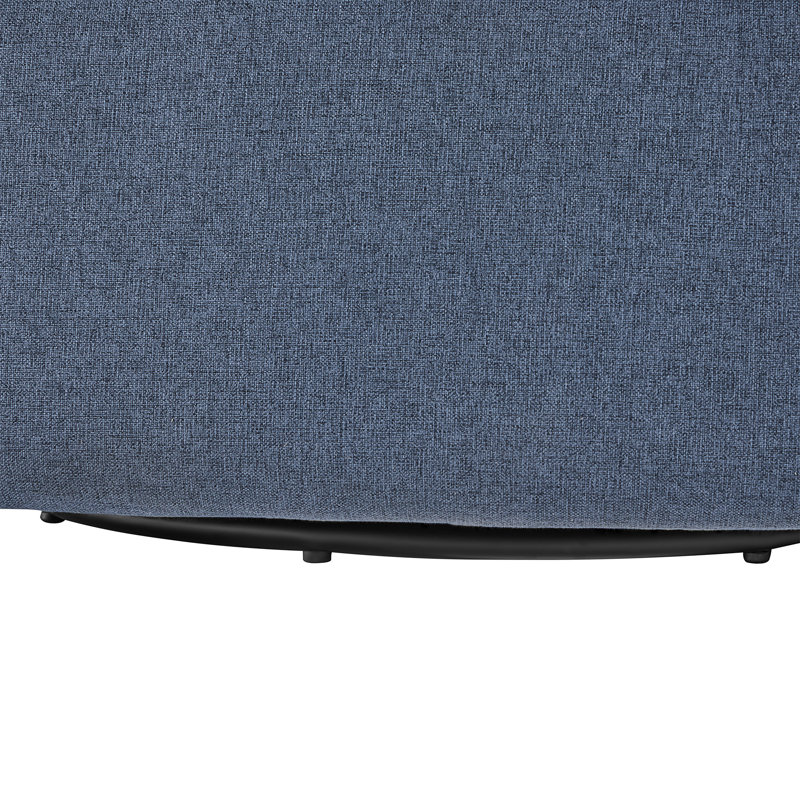 Fauteuil pivotant bleu Edie, Bleu