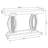 Drea Silver Mirrored Acrylic Entryway Sofa Console Table