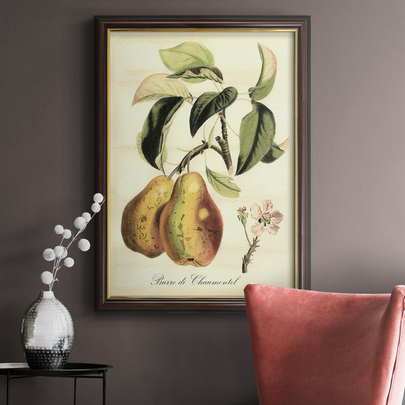 Impression de fruits toscans IV - peinture sur toile encadrée, H 20 po x l 16 po x P 2,5 po