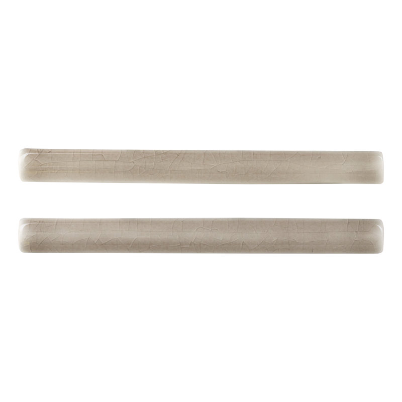 0.63 in. x 6 in. Glossy Ceramic Quarter Round Tile Trim, Featherstone