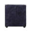 Fauteuil modulaire Birdie, cuir fleur rétro bleu