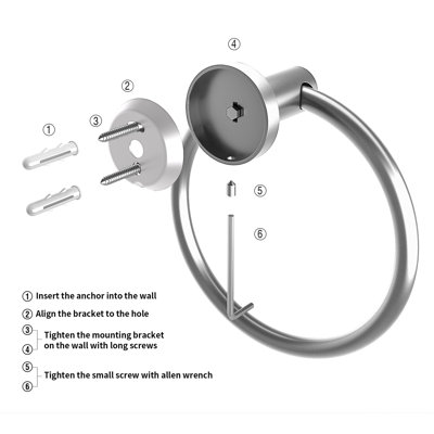 6 - Piece Bathroom Hardware Set