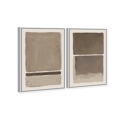 Clay Blocks Set Graphic Art Canvas