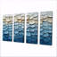 «White Nordic Simplicity Mosaic II - Boho Tiles», ensemble d'art sur toile-1239208969