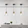 Betton 1 - Light Black/Gold/Clear Pendant