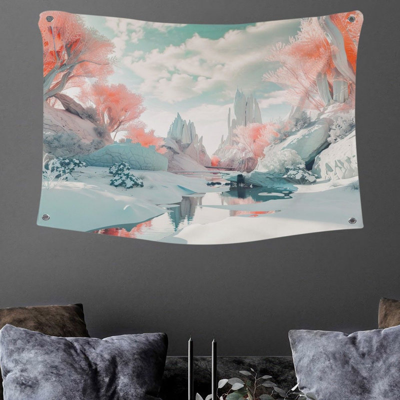 Tapisserie en microfibre, H 50 po x l 60 po