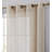 Aleksander Faux Linen Semi Sheer Grommet Curtain Pair-1492883093-1492883096