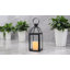 34cm High Black Candle Lantern 