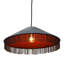 Plafonnier Mid-Century en velours avec pampilles