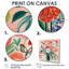 Fleurs sauvages dans un vase Illustration rétro - Bouquets assortis, art mural, salon-819670959-819670954