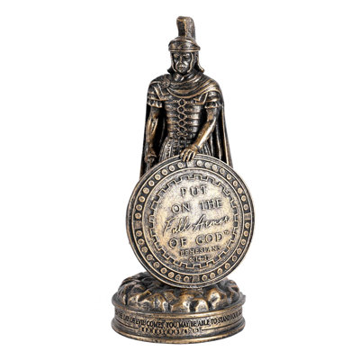 Figurine pleine armure de dieu bronze 8,75H
