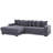 L-Shaped Reversible Sectional Sofa-1891628935