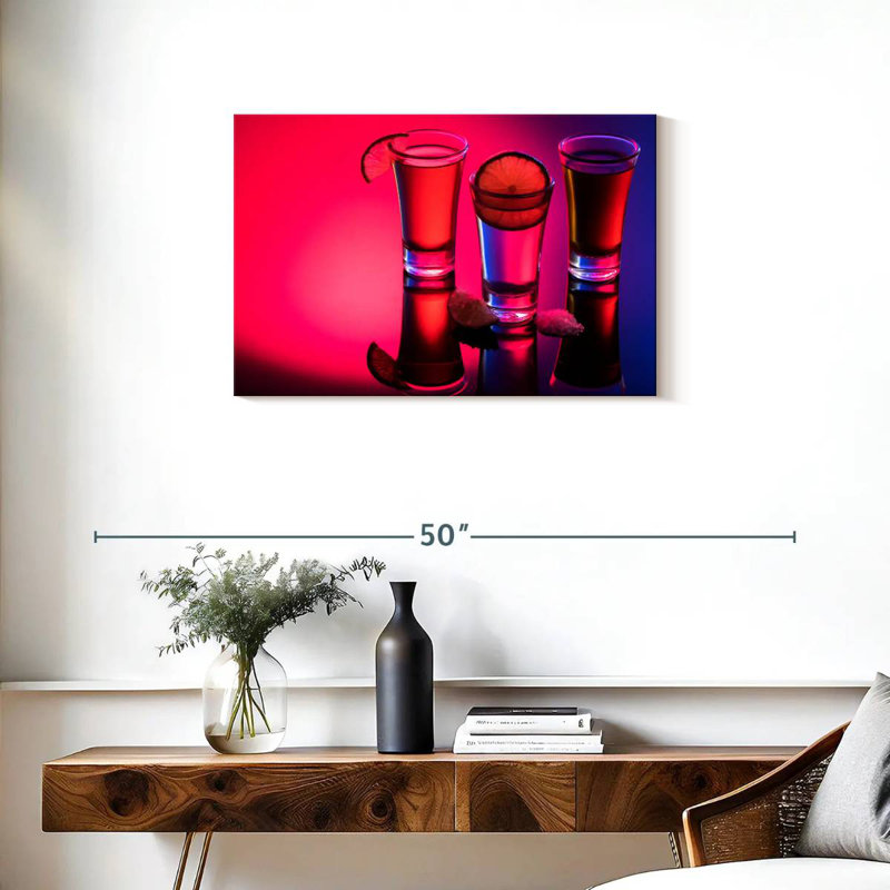 Yarlin Tequila Shots Reflection, 20" H x 30" W