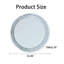 Miroir rond en cristal 33,46 "(85Cm)