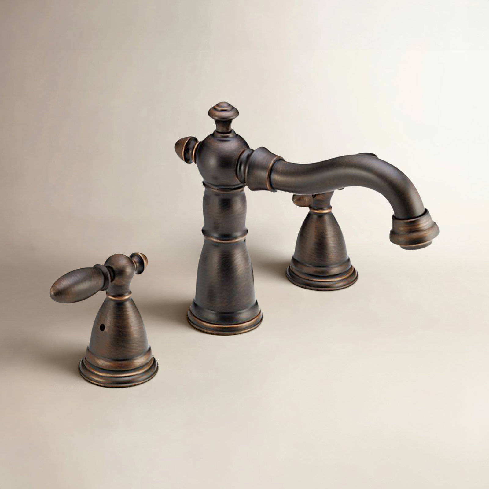 Victorian Deck-Mounted Roman Tub Faucet, Venetian Bronze