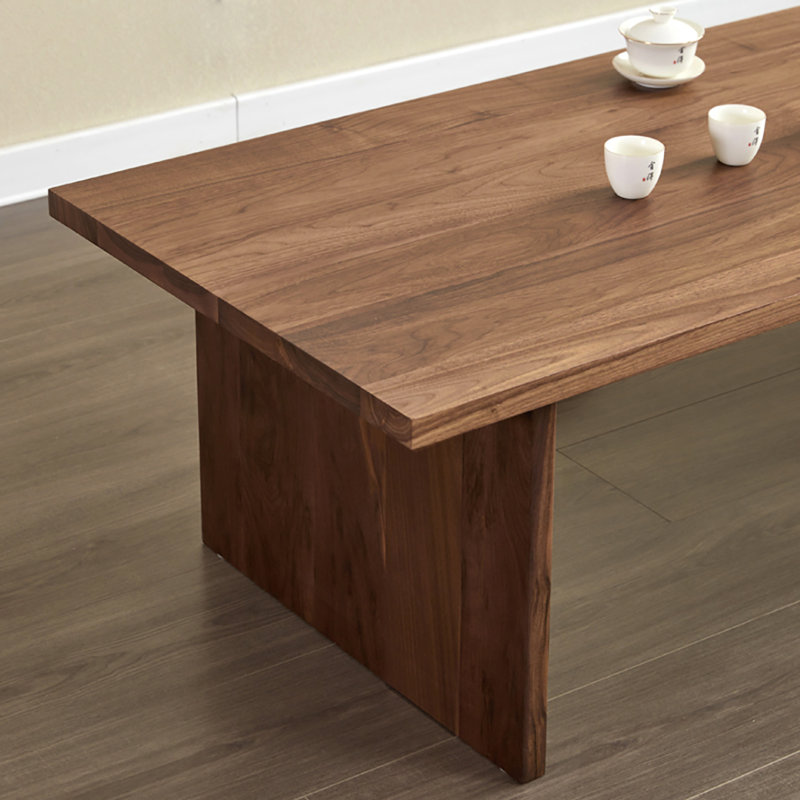 table de bout en noyer massif, H 15,7 po x L 55,1 po x l 23,6 po