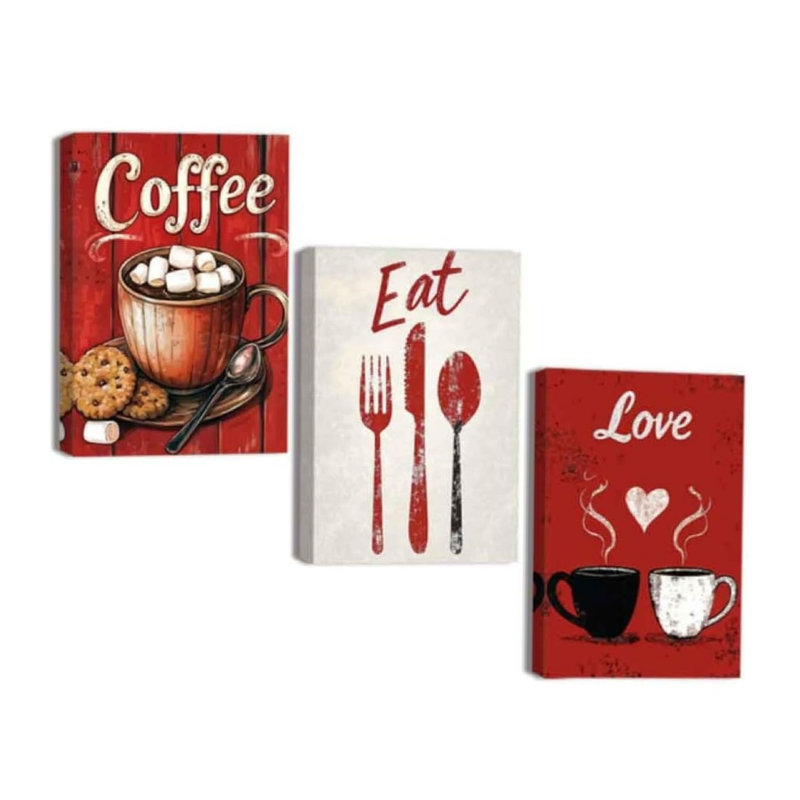 Paquet de 3 décorations murales 12 po x 16 po