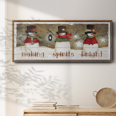 «Made Spirits Bright», toile encadrée