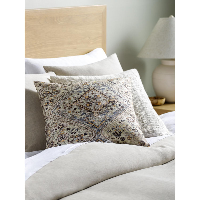 Emily Jean Accent Throw Pillow Cover, Polyester, 18"H x 18"W