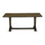 Ensemble de table de cuisine 5 pièces comprenant 4 chaises de salle à manger Parson avec siège à clous rembourrés et dossier de chaise élégant et table de salle à manger rectangulaire avec plateau Jacobean patiné-564640546-564640544-564640547