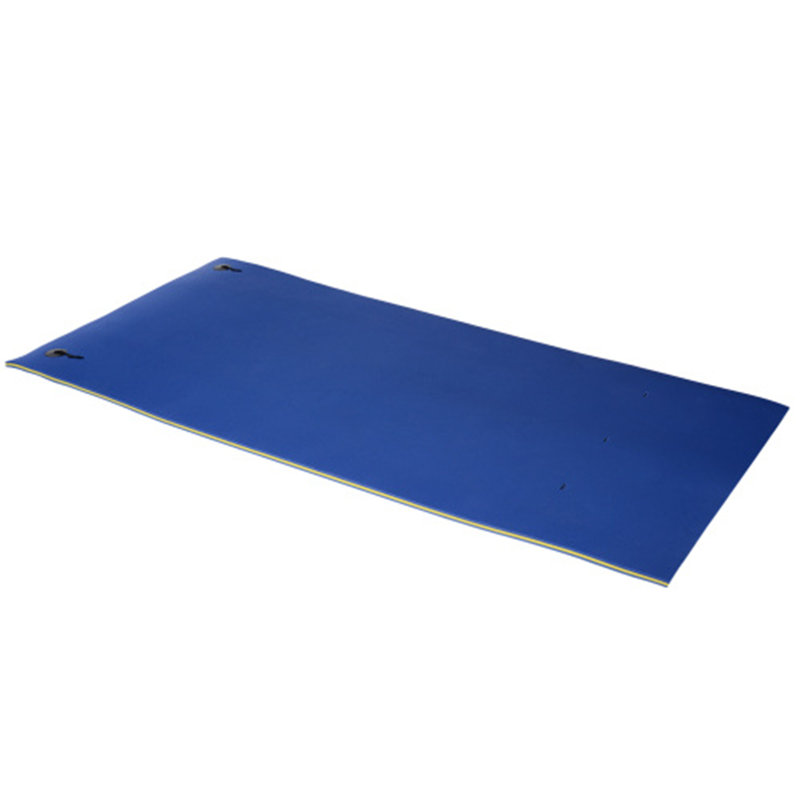 Tapis flottant, tapis flottant pour piscine à 3 couches, radeau portatif en mousse, tapis pour activités nautiques épaisses et durables pour le lac et les océans