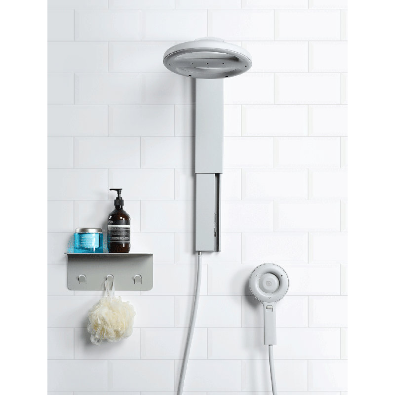 Spa 2.0 Mixer Shower with Adjustable Shower Head, Silver Matte