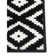 Flatweave Black/Cream Rug