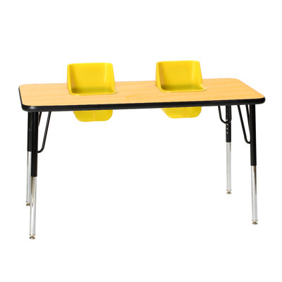 Table d'activité / d'alimentation à hauteur réglable pour 2 enfants