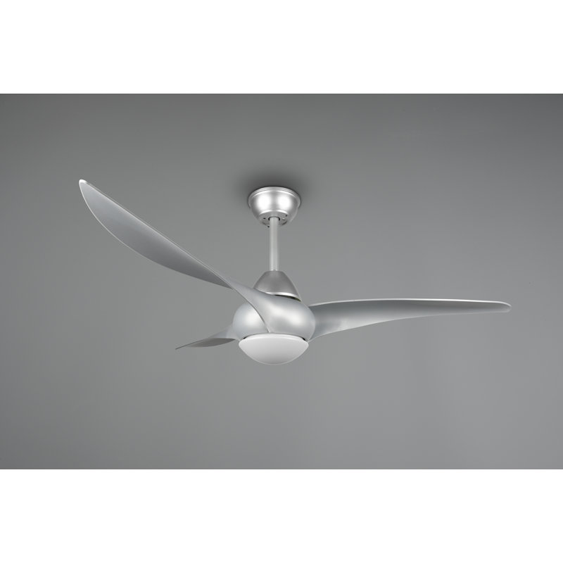 Madiun 1155cm Ceiling Fan with LED Lights, Silver