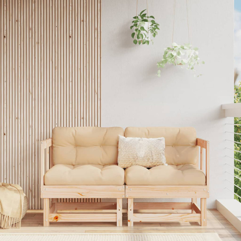 Winta 61cm Wide Rectangle Patio Sofa, Natural