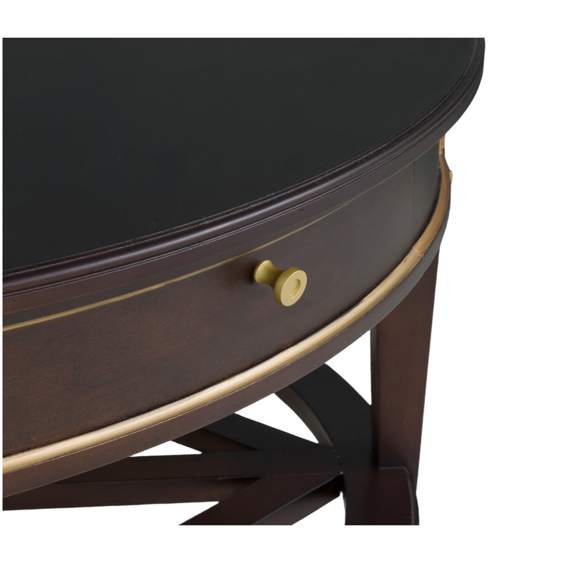 Matteo Cocktail Table, 18.75" H x 42" W x 42" D, Café Mocha