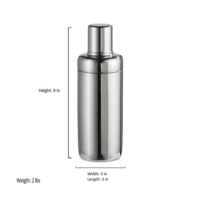 Shaker en acier inoxydable, Argent