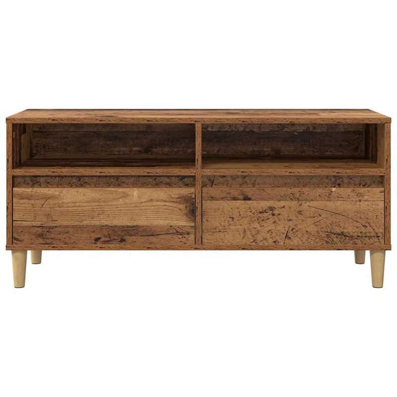 Unfinished TV Stand for TVs up to 24", Old Wood