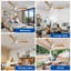 Ventilateur de plafond encastré à profil bas de 52 pouces en bois, 3 pales, avec éclairage et télécommande ; ventilateur intérieur/extérieur à intensité variable avec télécommande, moteur CC silencieux et minuterie.-750143489-750143514-750143519