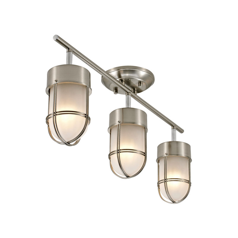 24.37'' 3 -Light Fixed Track Track Kit with Dimmable and Adjustable Head