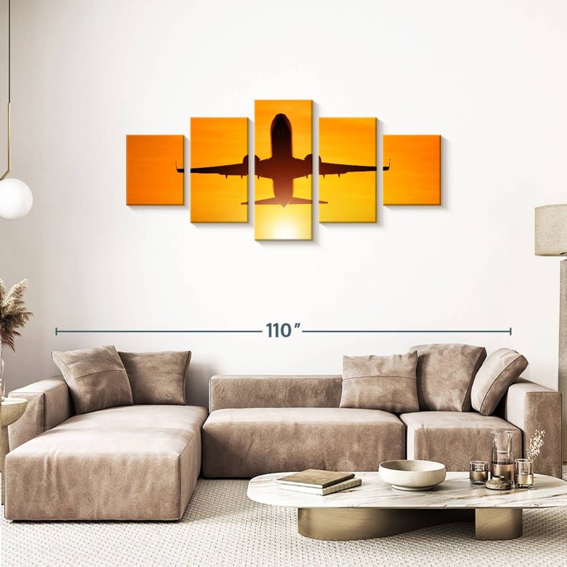 Mehar Airplane Summer Flight, 34" H x 74" W