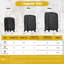 Ensemble de valises extensibles avec sac de voyage 3 pièces Softside Valise Softshell-134476715