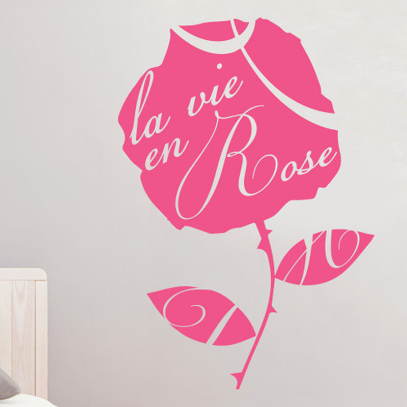 Plants & Flowers Wall Decal, Medium, Pink