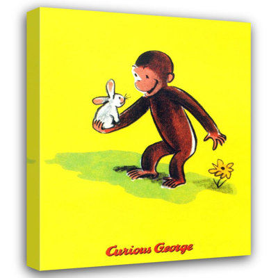 Curious George Holds a Bunny