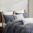 Luxurious Navy 3 Piece Cotton Quilt Set - Anti-microbial King-122941305