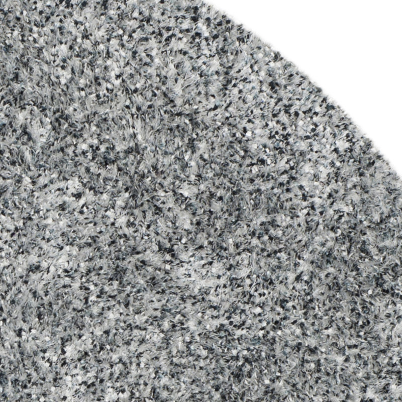 Tapis performance touffeté à la main à poil long Coltan, Rond 5 pi