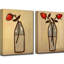 Ensemble de 2 reproductions d’art sur toile tendue « minimalist rose I/II » par Norman Wyatt Jr.-20803174